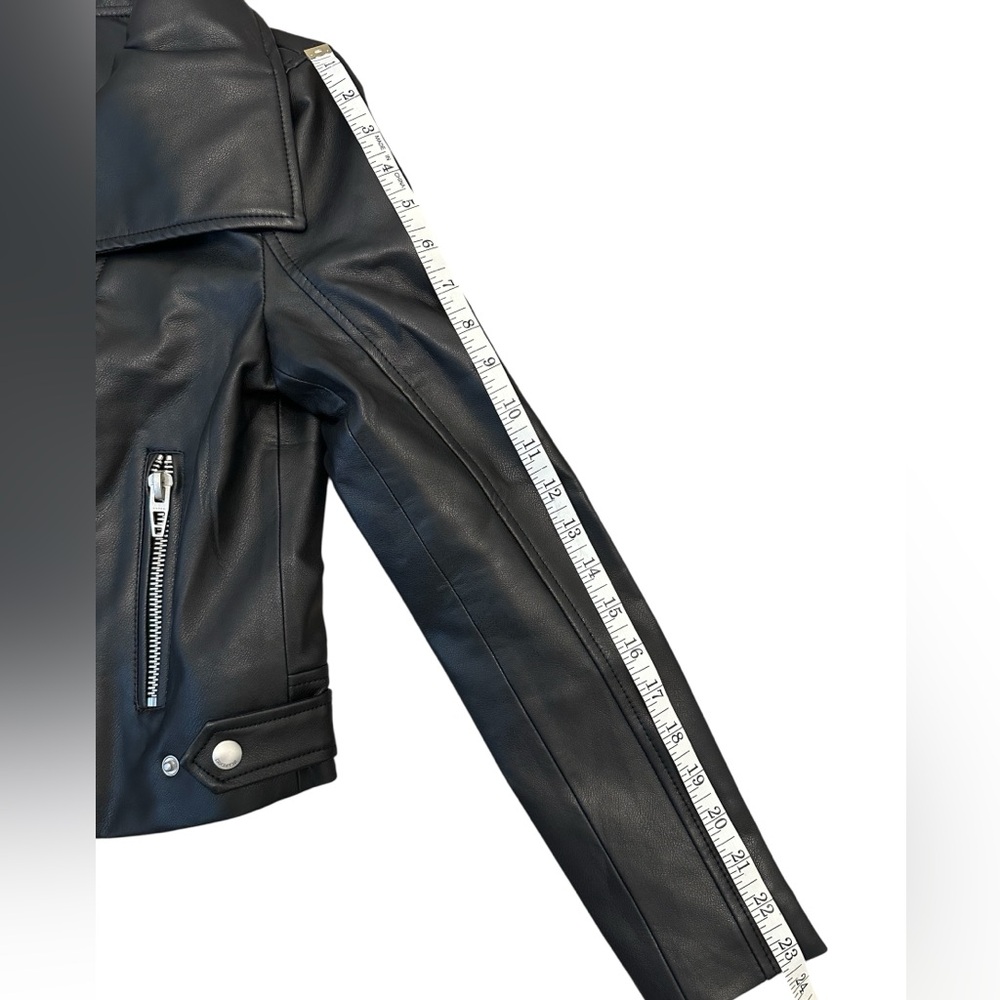 BLANKNYC Faux Leather Moto Jacket Best In Show Black Women Small NWT $128 MSRP - Picture 9 of 14